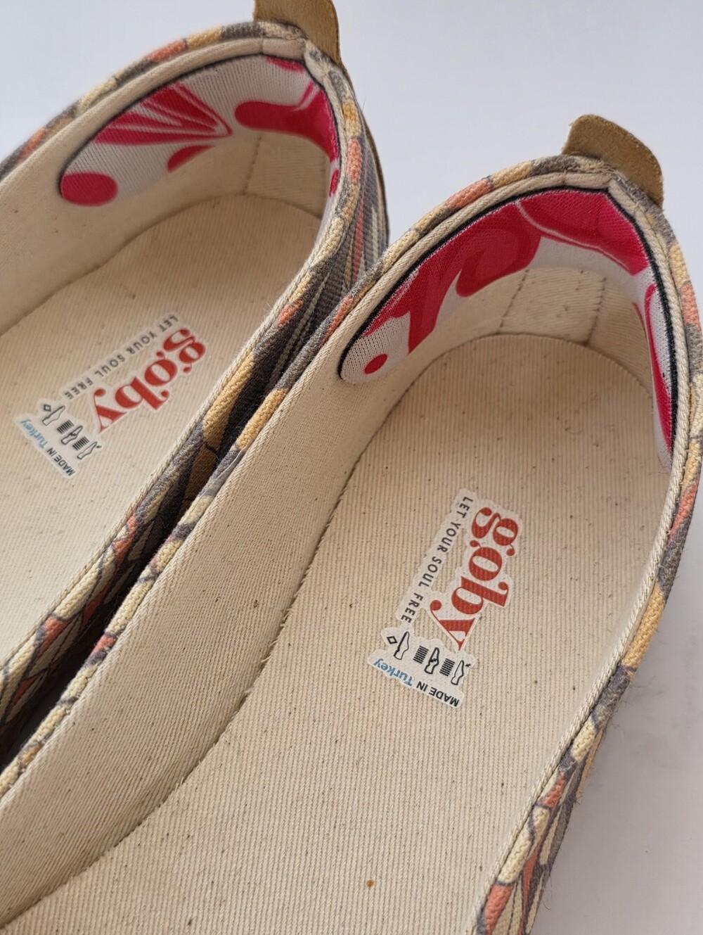 Goby Owl Print Espadrille Ballet Flats - Size 38 LiKe NEW - Picture 9 of 10